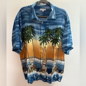 Pierre Cardin Bikini Girl Hawaiian Shirt XL